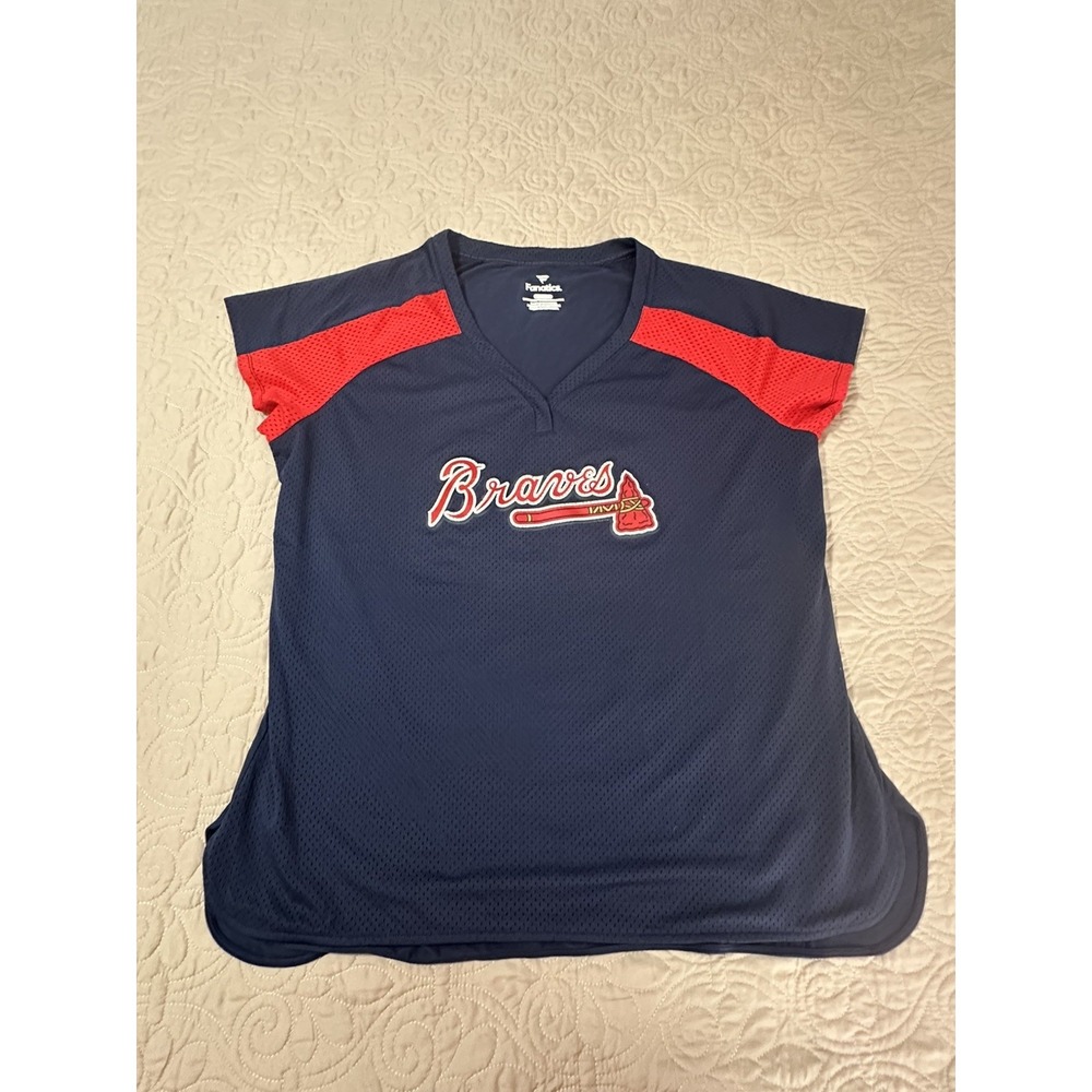Fanatics Women's Atlanta Braves Jersey Shirt Size 2XL